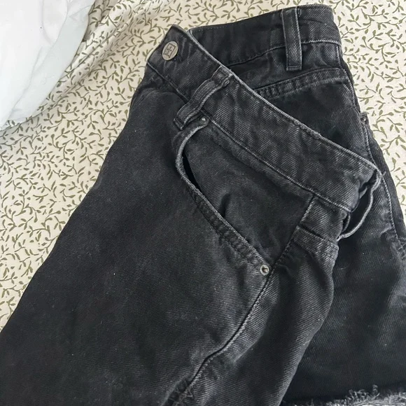 Ksubi Black Denim Jean Shorts